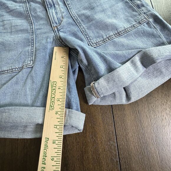 Women's SONOMA Denim Patch Pocket Bermuda Shorts- Size 10 - Picture 5 of 8